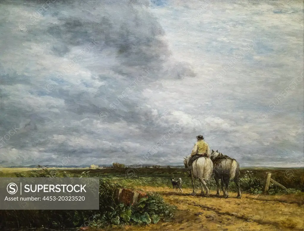 Going to the Hayfield 1849 Oil on canvas by David Cox