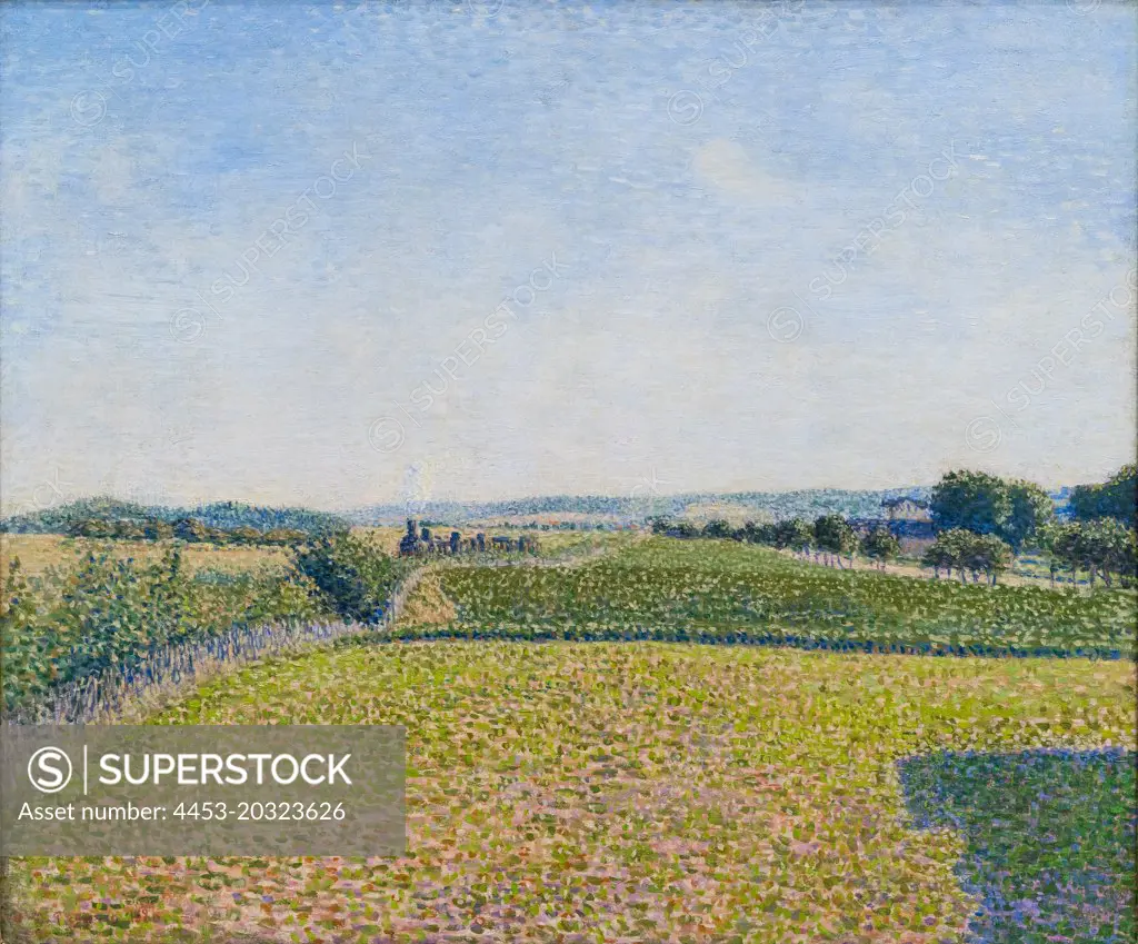 Railroad to Dieppe 1886 Oil on canvas by Camille Pissarro