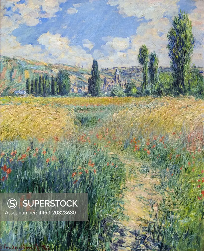 Path on the Island of Saint Martin; Vetheuil 1881 Oil on canvas by Claude Monet