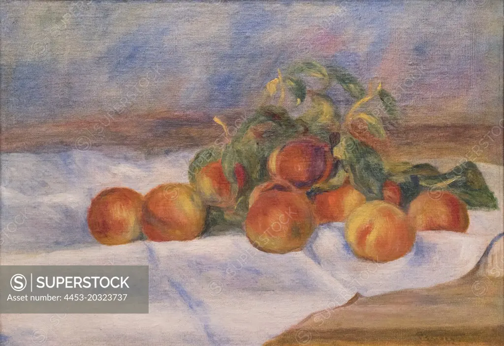 Peaches 1895 Oil on canvas by Pierre-Auguste Renoir 