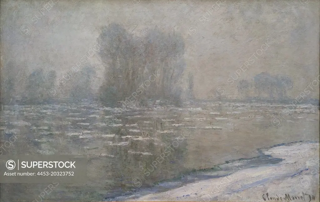 "Morning Haze 1894 Oil on canvas by Claude Monet, French, 1840 - 1926"