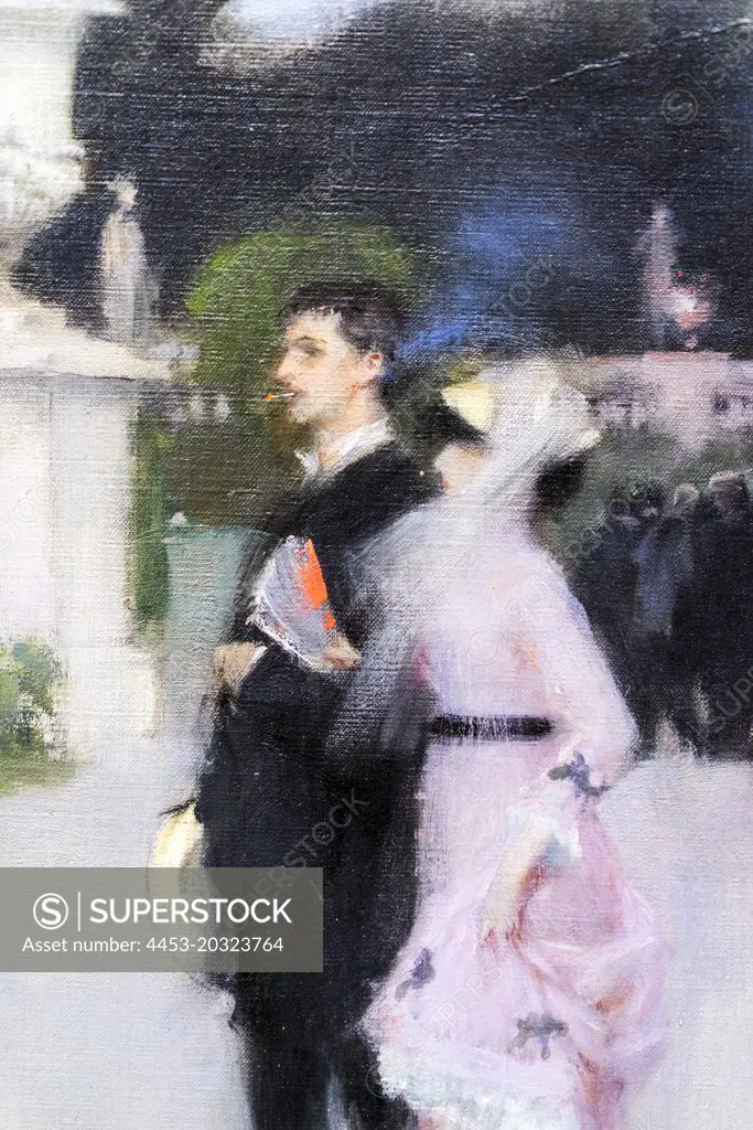 "In the Luxembourg Gardens , detail 1879 Oil on canvas John Singer Sargent, American (active London, Florence, and Paris), 1856 - 1925"