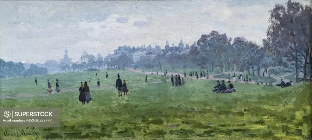 Green Park; London 1870 or 1871 Oil on canvas by Claude Monet