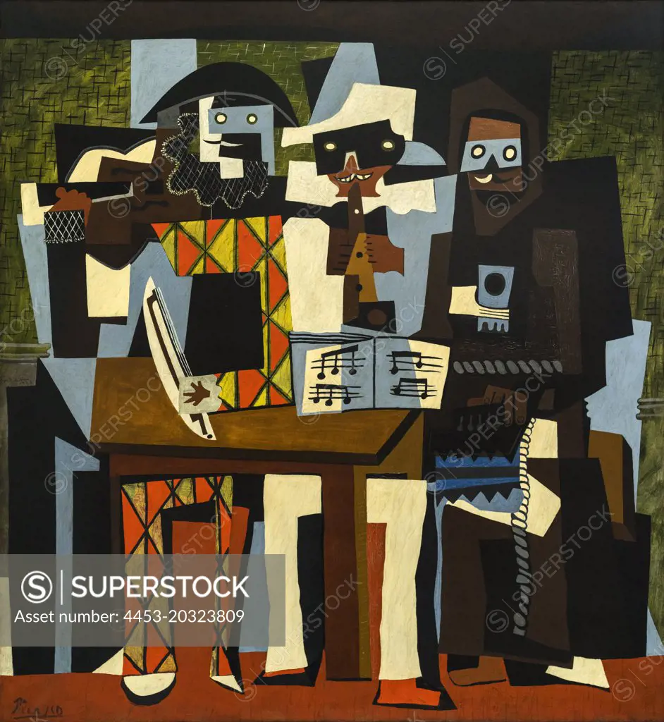 Three Musicians 1921 Oil on canvas by Pablo Picasso