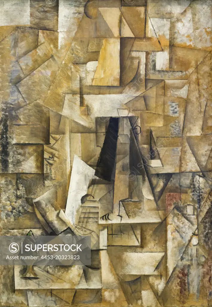 Man with a Guitar 1912 Oil on canvas by Georges Braque