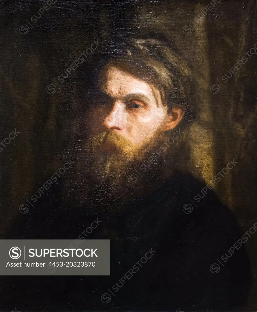 "The Bohemian Portrait of Franklin Louis Schenck c.1890 Oil on canvas Thomas Eakins, American, 1844 - 1916"