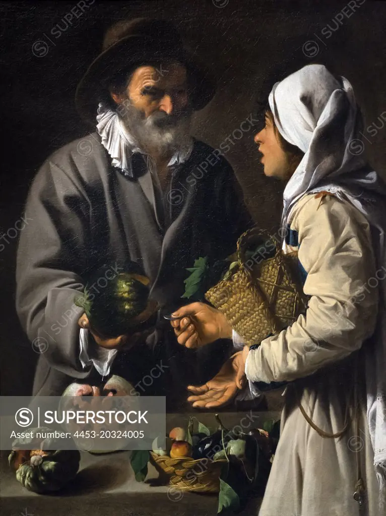 The Fruit Vendor; about 1615-20 Oil on canvas Pensionante del Saraceni active in Italy; about 1615-20