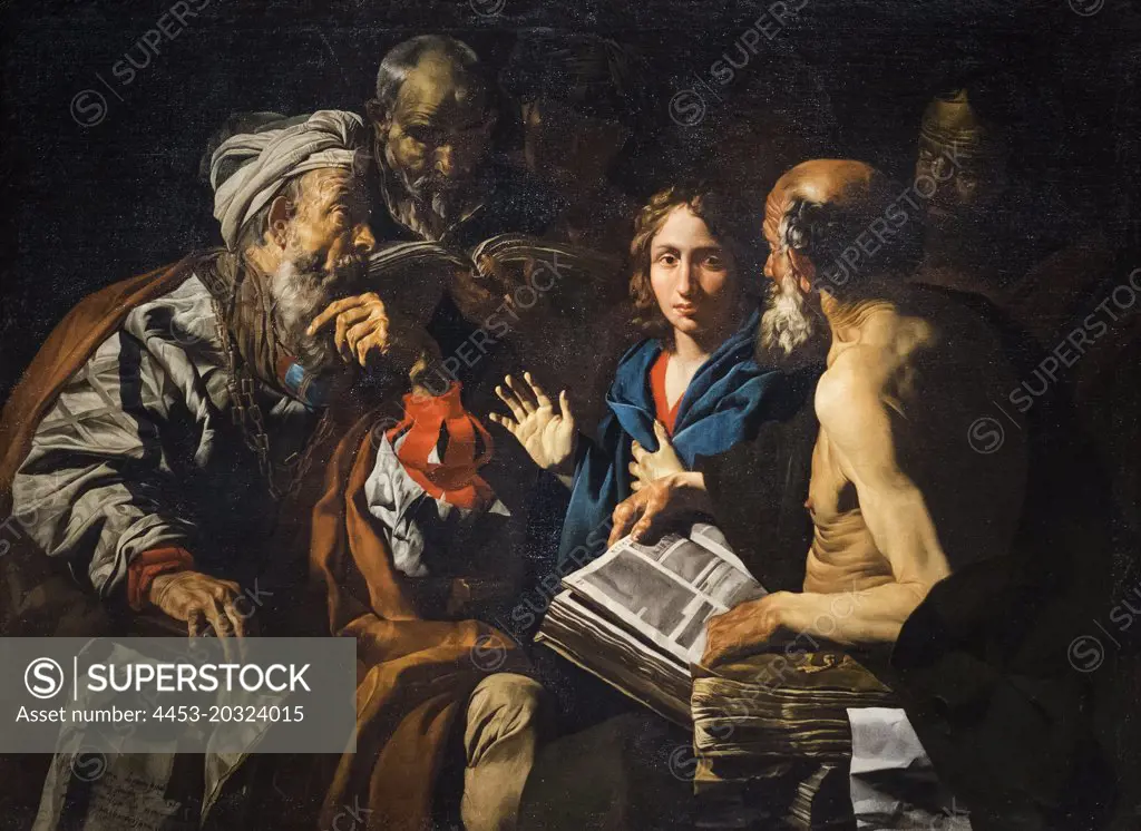 Christ Disputing with Doctors About 1633-40 Oil on canvas Matthias Stom Dutch; active in Italy; 1600after 1652