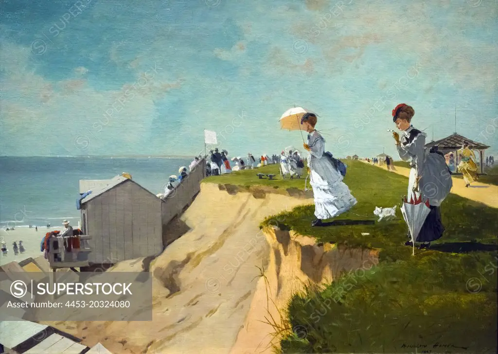 Long Branch; New Jersey; 1869 Oil on canvas Winslow Homer American; 1836-1910