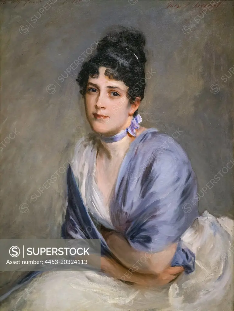 Portrait of Mrs. Frank Millet; about 1885-86 Oil on canvas John Singer Sargent American; 1856-1925