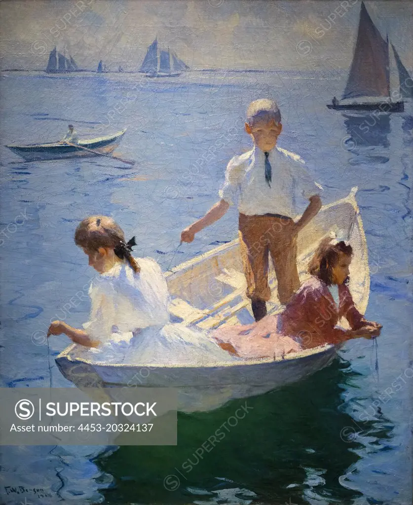 Calm Morning; 1904 Oil on canvas Frank Benson American; 1862-1951