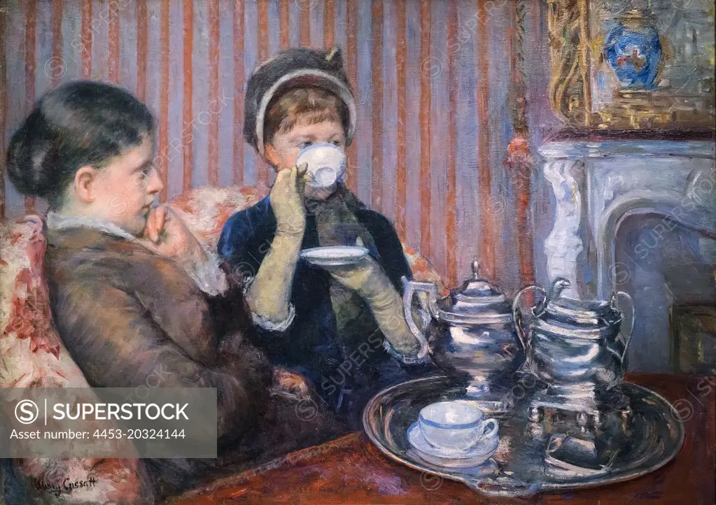 The Tea; about 1880 Oil on canvas Mary Stevenson Cassatt American; 1844-1926