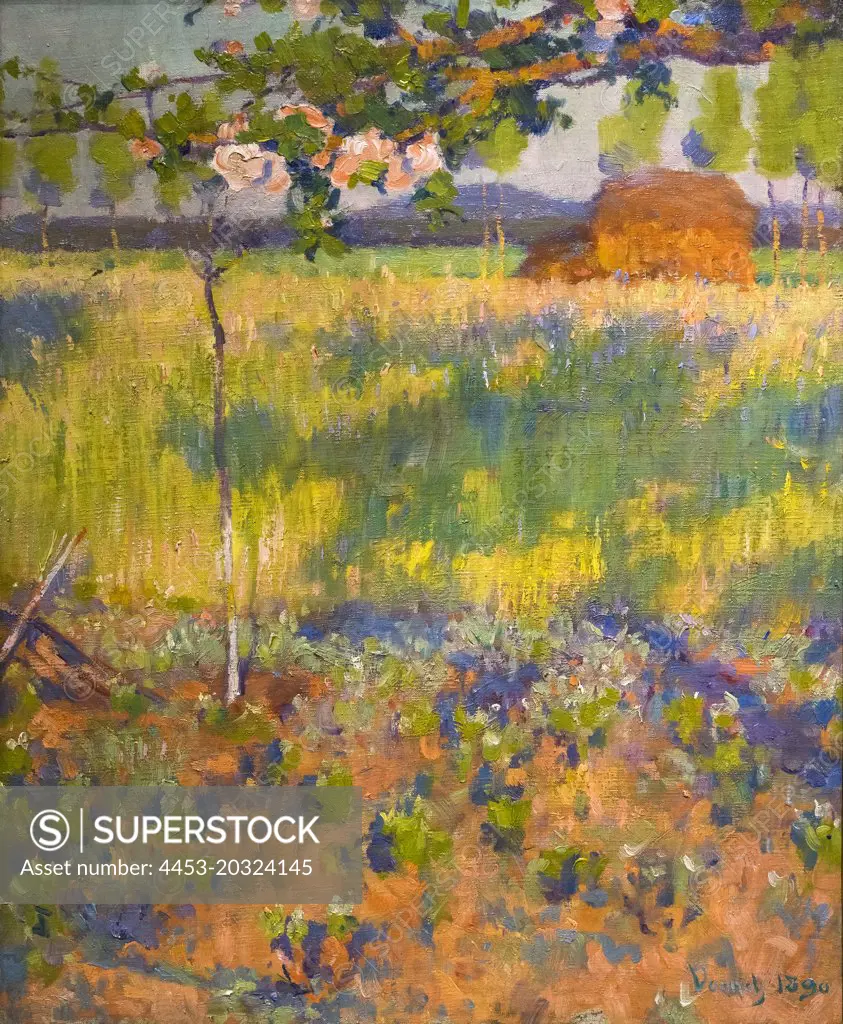 Springtime in France; 1890 Oil on canvas Robert Vonnoh American; 1858-1933
