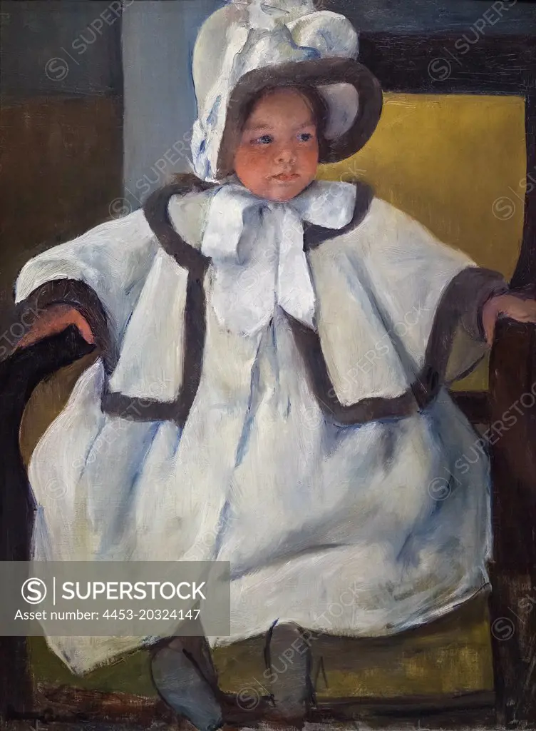 Ellen Mary in a White Coat; about 1896 Oil on canvas Mary Stevenson Cassatt American; 1844-1926