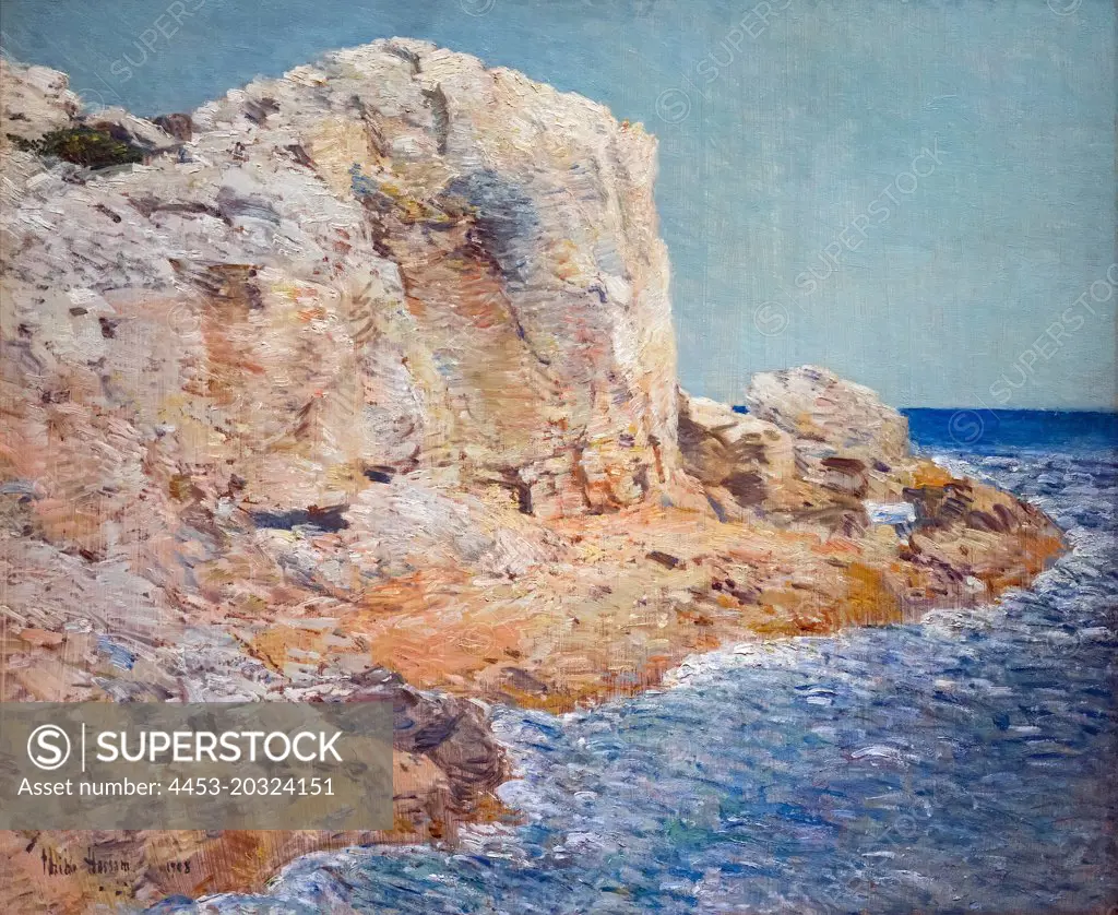 Isle of Shoals; 1908 Oil on panel ChiIde Hassam American; 1859-1935
