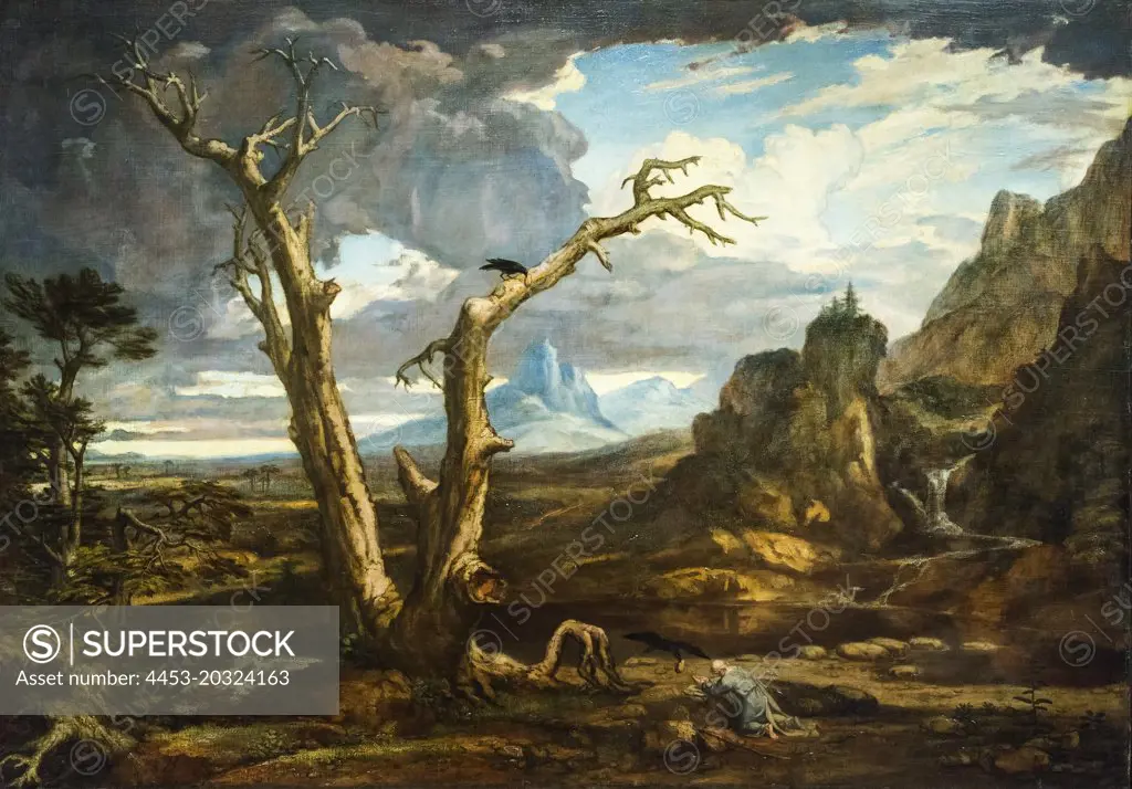 Elijah in the Desert; 1818 Oil on canvas Washington Allston American; 1779-1843