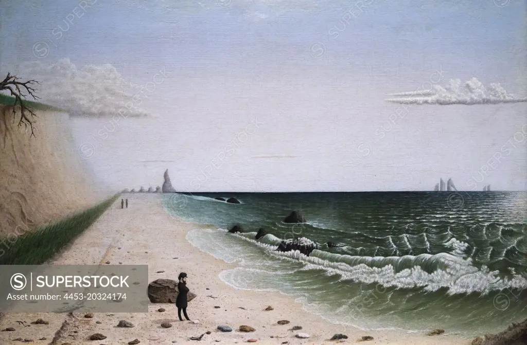 Meditation by the Sea; early 1860s Oil on canvas Unidentified artist; American; mid-19th century