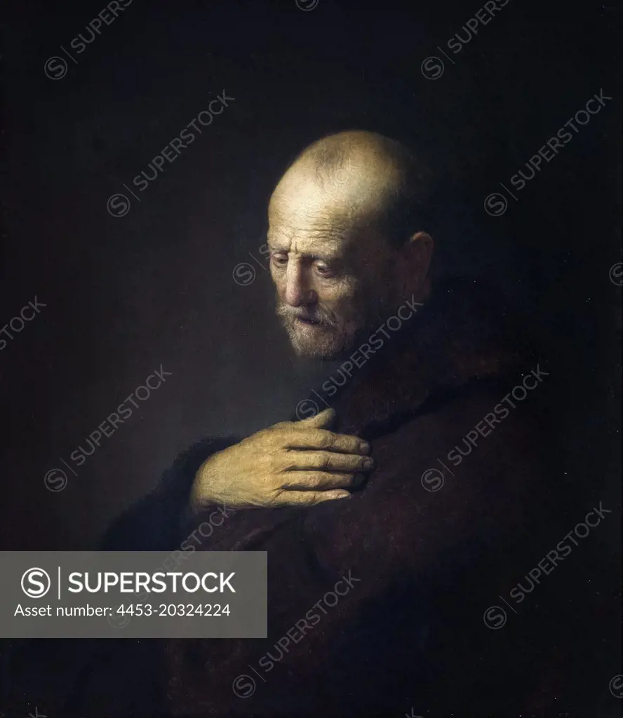 Old Man in Prayer Oil on panel Rembrandt Harmenszoon van Rijn; Dutch; 1606-1669