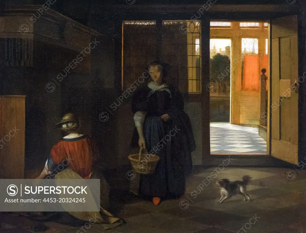 Interior of a Dutch House; about 1680 Oil on canvas Pieter de Hooch Dutch; 1629- after 1684