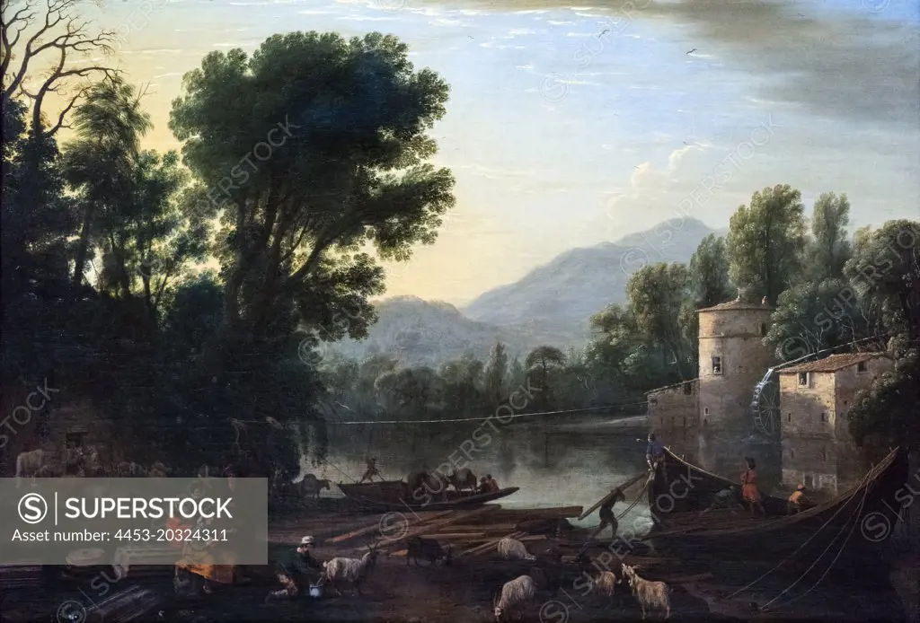 Mill on a River; 1631 () Oil on canvas Claude Lorrain (Claude Gellee) French active in Rome; 1600-1682