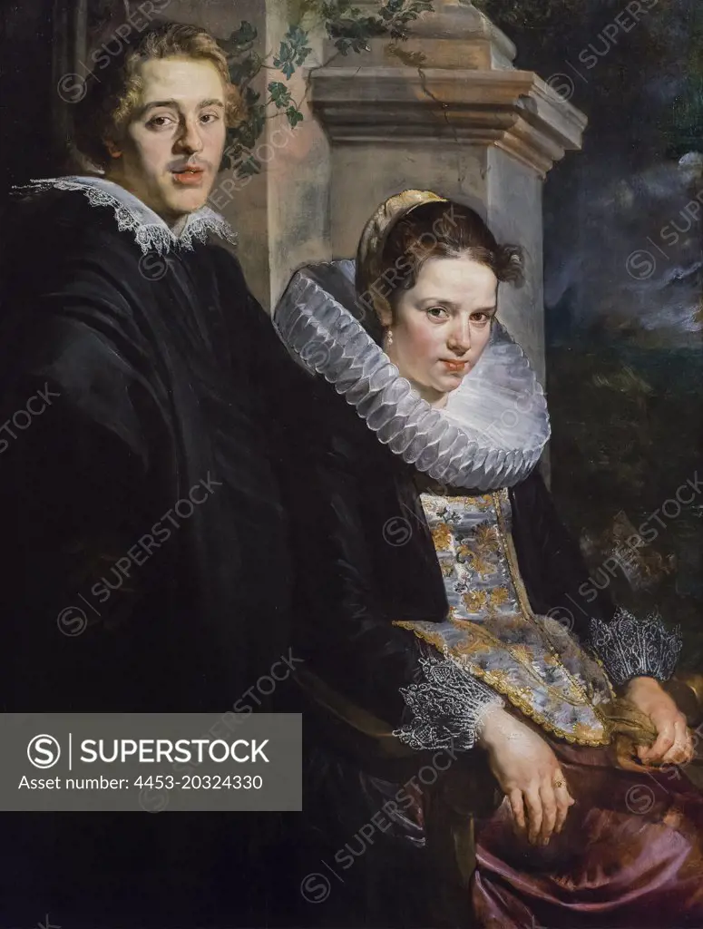 Portrait of a Young Married Couple 1615-1620 Oil on Panel Jacob Jordaens Flemish; 1593-1678