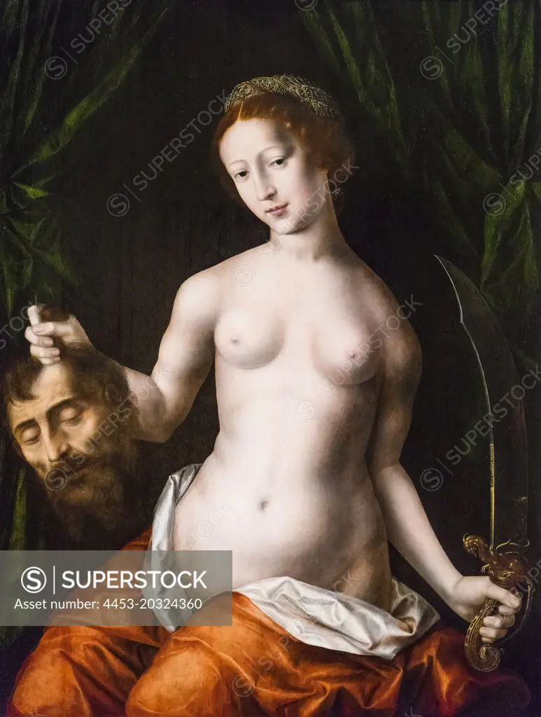 Judith with the Head of Holofernes; 1543 Oil on panel Jan Massys Netherlandish; 1509-1575