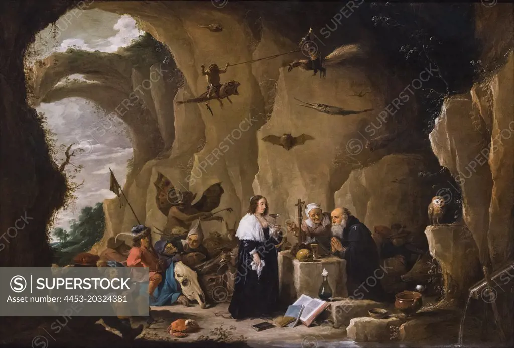 The Temptation of Saint Anthony; about 1650 Oil on copper David Teniers the Younger Flemish; 1610-1690