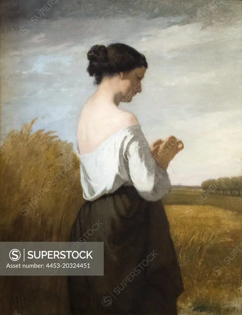 La Marguerite; 1853 Oil on canvas William Morris Hunt American; 1824-1879