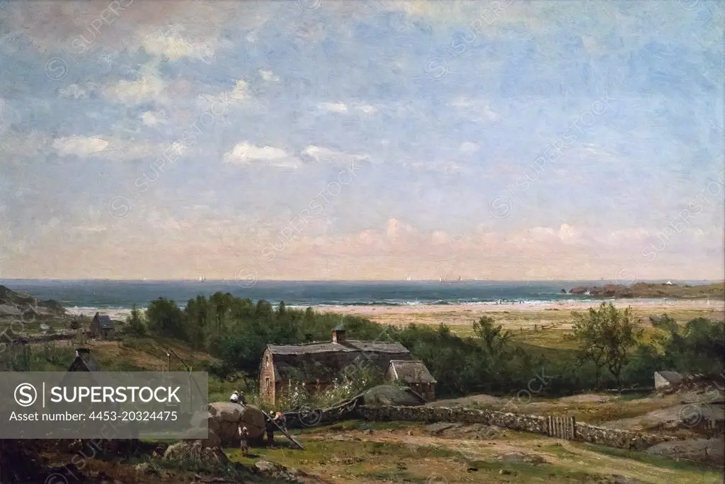 Old Homestead by the Sea; 1883 Oil on canvas Thomas Worthington Whittredge American; 1820-1910