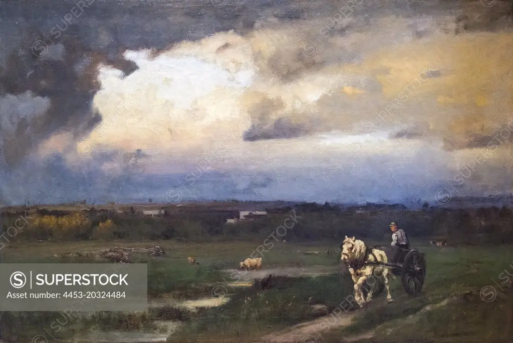 The Rising Storm; 1875 Oil on canvas George Inness American; 1825-1894