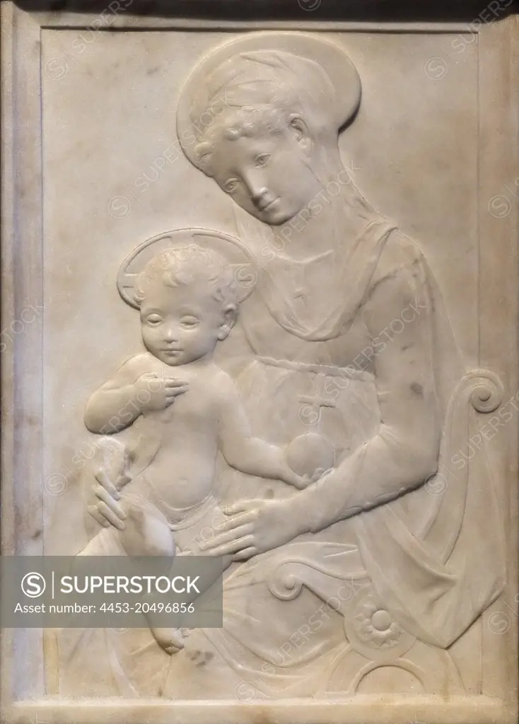 Madonna and Child; 1464-80 Marble Mino da Fiesole; Italian; 1431-84