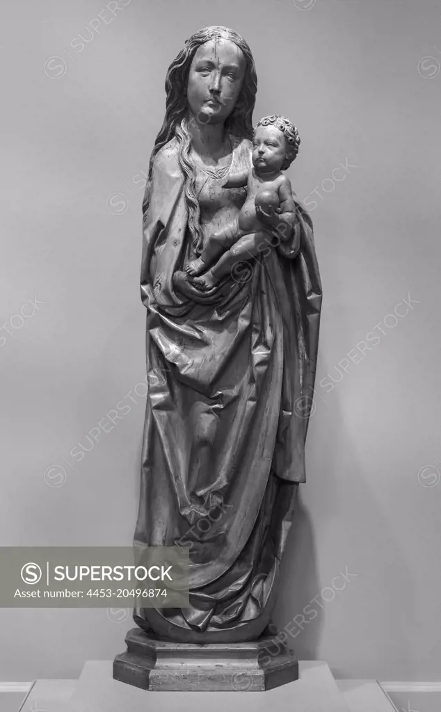 Virgin and Child on the Crescent Moon; about 1490-1500 Limewood Tilman Riemenschneider; German; active Wurzburg; 1460-1531