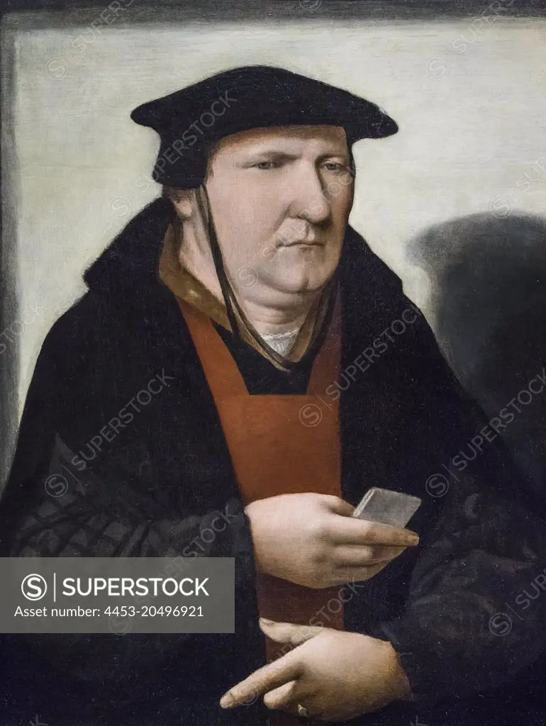 A Man; about 1530; Oil on oak panel Cornelis Anthonisz.; Netherlandish; about 1505-53