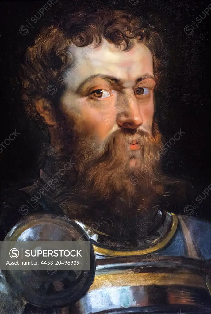 Warrior; about 1614-16; Oil on oak panel Peter Paul Rubens; Flemish; 1577-1640