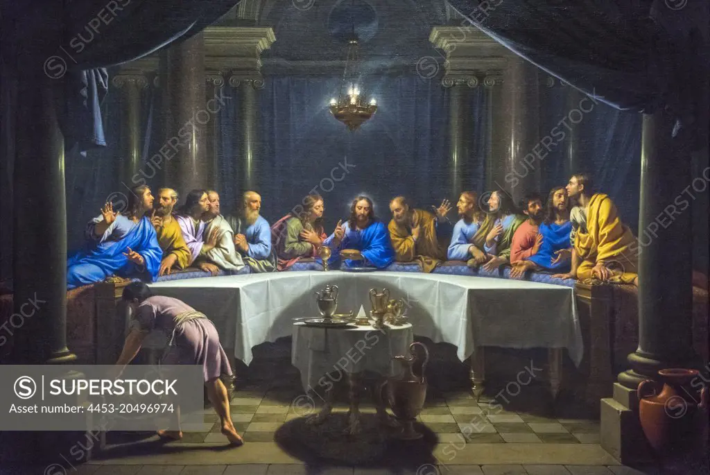 The Last Supper; about 1678; Oil on canvas Jean-Baptiste de Champaigne; Flemish; 1631-81