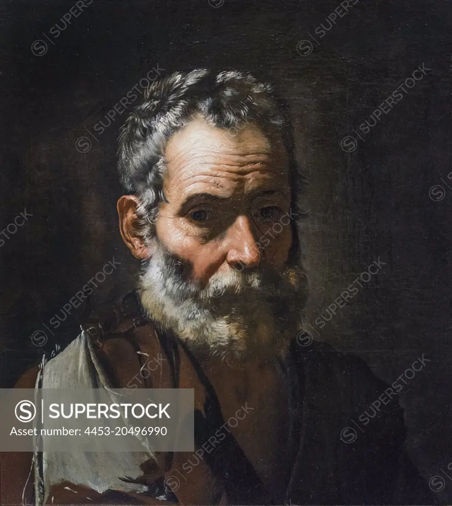 A Philosopher; about 1635; Oil on canvas Jose de Ribera; Spanish; 1591-1652