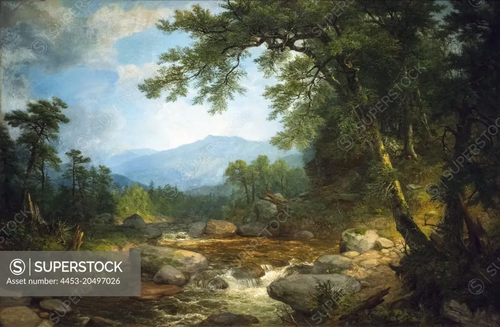 Mononeent Mountain; Berkshires; Probably 1850; Oil on canvas Asher Brown Durand; American; 1796-1886