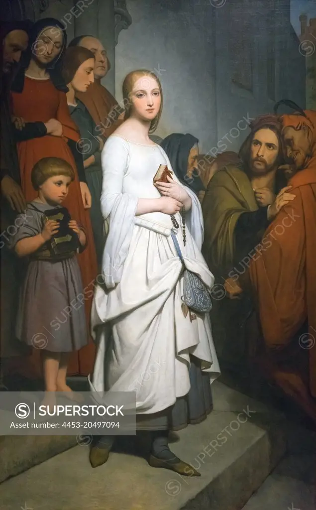 Marguerite Leaving Church; 1838; Oil on canvas Ary Scheffer; French; 1795-1858