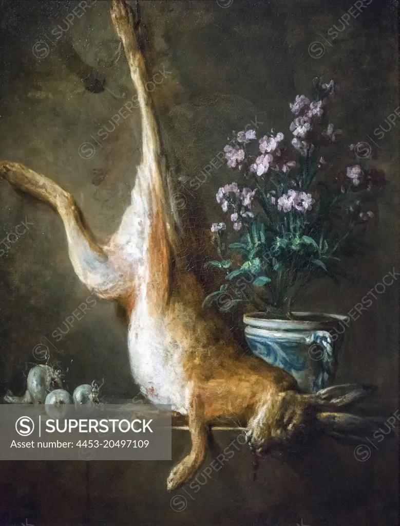Still Life with Dead Hare; about 1760; Oil on canvas Jean-Baptiste-Simeon Chardin; French; 1699-1779