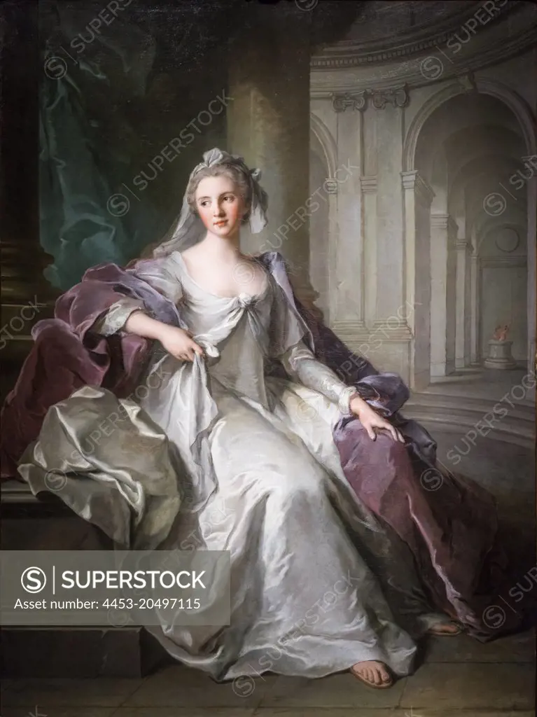 Portrait of a Woman as a Vestal Virgin; about 1749; Oil on canvas Jean-Marc Nattier; French; 1685-1766