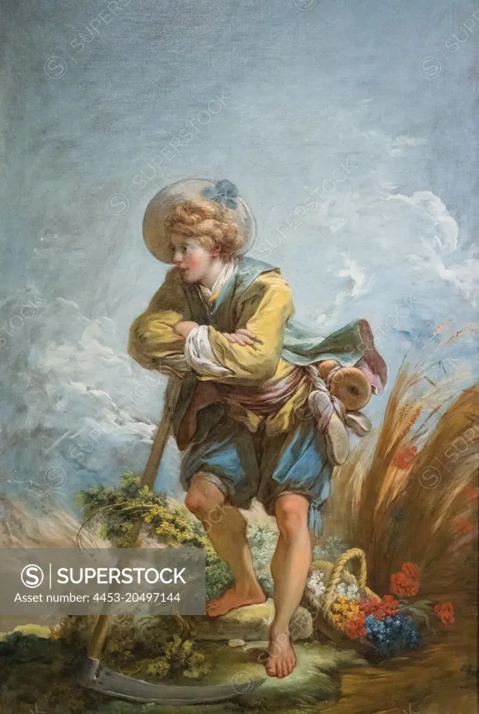 Scenes of Country Life: The Reaper; about 1754-55; Oil on canvas Jean-Honore Fragonard; French; 1732-1806