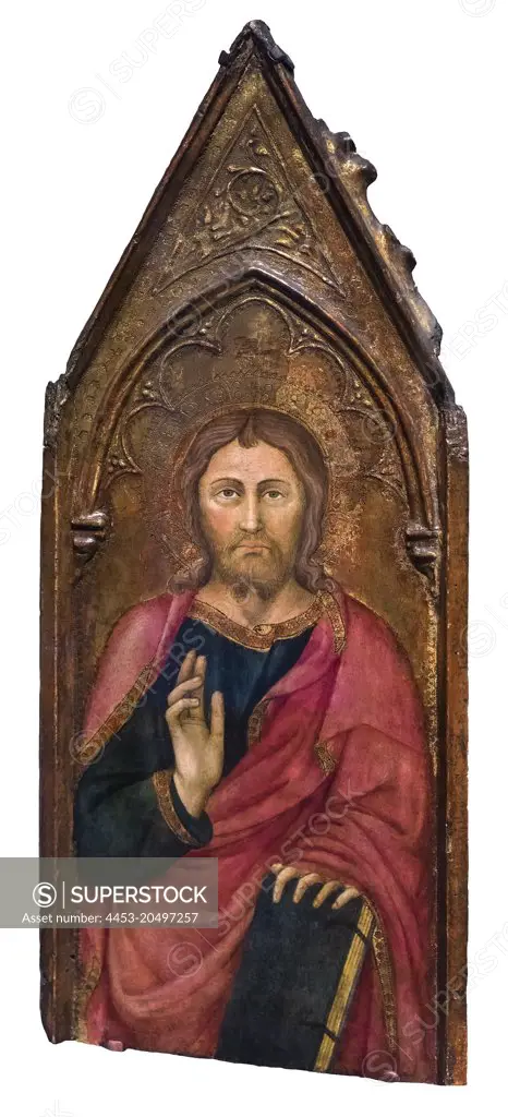 Christ in Benediction; 1400s; Tempera on wood panel Andrea di Bartolo; Italian; active 1389-1428
