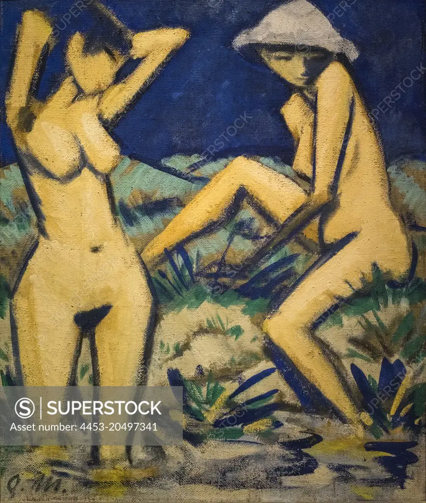 Bathers; about 1920; Oil on canvas Otto Mueller; German; 1874-1930