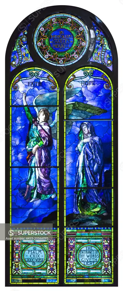 Faith and Hope; 1890 Stained glassJohn La Farge; American; 1835 - 1910
