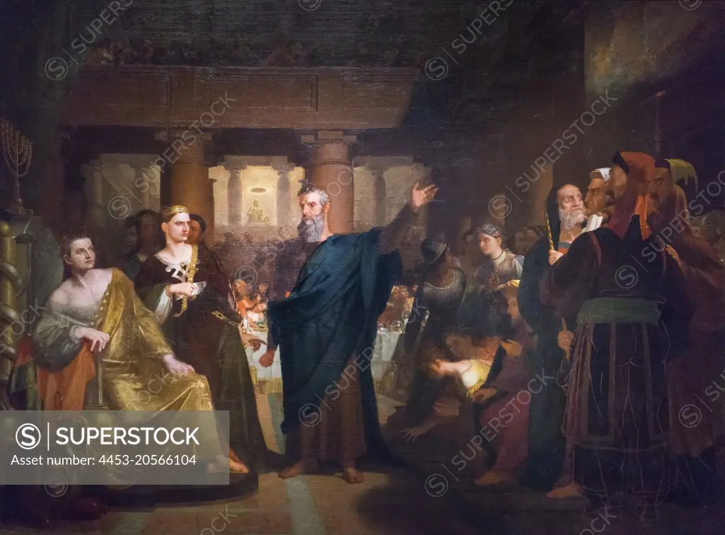 Belshazzar's Feast; 1817 - 43; Oil on canvas Washington Allston; American; 1779 - 1843