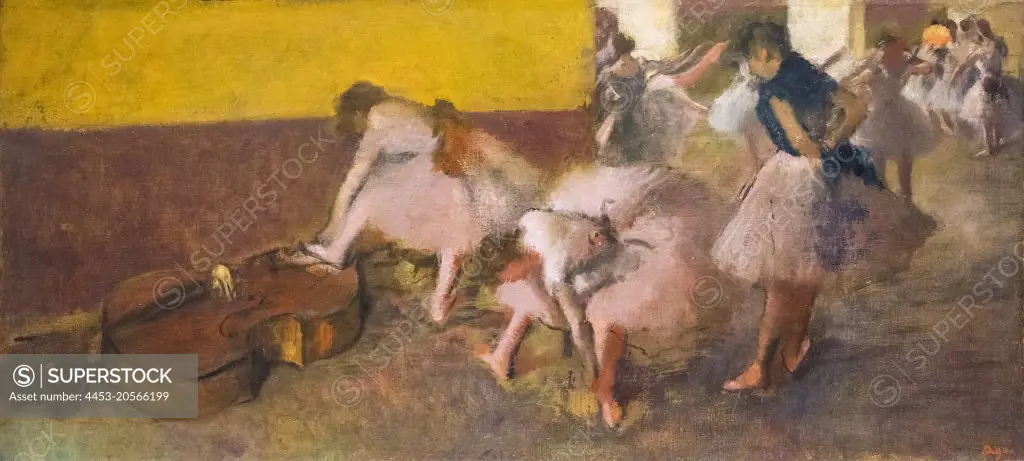 Dancers in the Green Room; about 1879 Oil on canvas Edgar Degas; French; 1834 - 1917