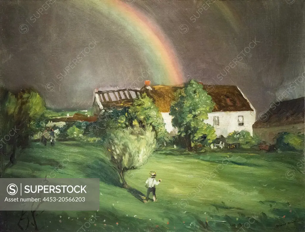 The Rainbow; Normandie; 1902 Oil on canvas Robert Henri; American; 1865 - 1929