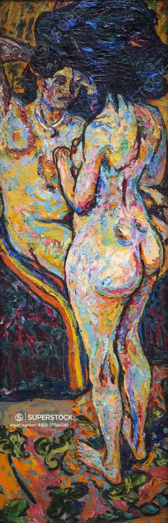 Two Nudes 1907; Oil on canvas Ernst Ludwig Kirchner; German; 1880 - 1938