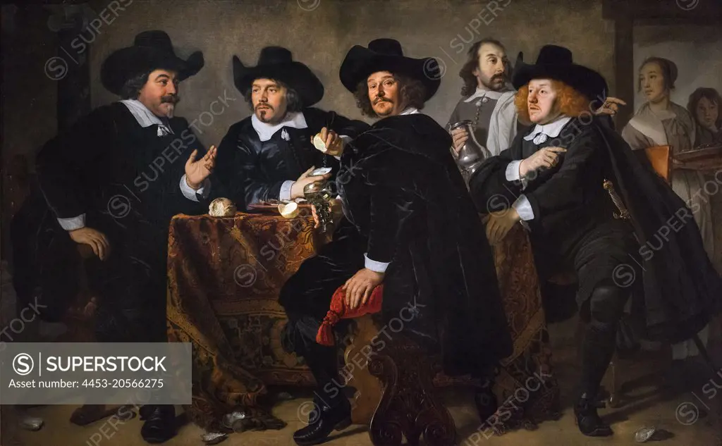 The Governors of the Kloveniersdoelen; Oil on canvas; 1655 Bartholomeus Van Der Helst; Dutch; 1613 - 1670; Amsterdam Museone