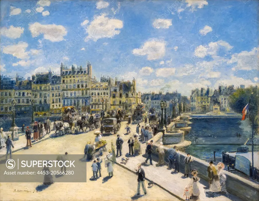 Pont Neuf; Paris Oil on canvas; 1872 Pierre-Auguste Renoir; French; 1841 - 1919
